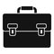 Tax inspector briefcase icon, simple style