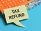 TAX REFUND on bubble speech