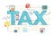 Tax refund business concept
