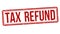 Tax refund sign or stamp