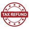 Tax refund stamp