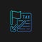 Tax relief gradient vector icon for dark theme