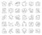 Tax and report line icons collection. Thin outline icons pack. Vector illustration eps10