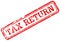 Tax return red rubber stamp