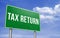 Tax return - road sign information