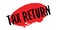 Tax Return rubber stamp