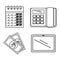 Tax return time set icons