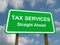 Tax services straight ahead