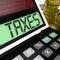 Taxes Calculator Shows Income And Business