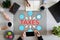 Taxes diagram regular government payment VAT business concept on office desktop.