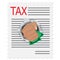 Taxes icon design, illustration