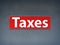 Taxes Red Banner Abstract Background