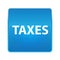 Taxes shiny blue square button