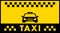 Taxi background with cab silhouette