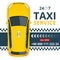 Taxi Banner Design Template for Taxi Service. Online Mobile Application Order Taxi Service