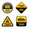 Taxi cab set buttons