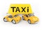 Taxi cabs and roof sign