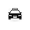 Taxi Car Icon. Shadow Design