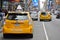 Taxi cars at the Times Square, New York City