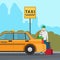 Taxi city transportation service