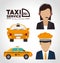 Taxi design, vector illustration.