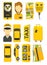 Taxi drive service. Isolated vector flat illustration