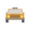 Taxi Front View Illustration