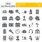 Taxi glyph icon set, car symbols collection, vector sketches, logo illustrations, cab signs solid pictograms package