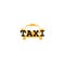 Taxi icon for web and mobile isolated on white background