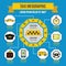 Taxi infographic concept, flat style