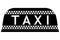 Taxi lamp. Black icon. Vector illustration