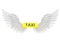 Taxi light with angel wings