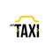 Taxi Logo Concept. Original sign with an inscription for logotype design. Flat vector illustration EPS10