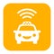 Taxi mobile application vector icon