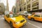 Taxi and other traffic on Third Avenue in Manhattan, New York, USA
