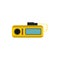 Taxi radio icon in flat style