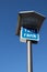 Taxi Rank sign on a tall metal pole