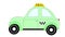 Taxi rides on a white background, advertising, animation