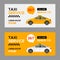 Taxi service cab flyer template background. Taxi driver app vector brochure banner concept