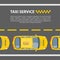 Taxi service mockup