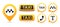 Taxi service vector icons. Taxi map pointer, taxi signs. Taxi service icon set