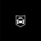 Taxi shield icon isolated on dark background