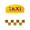 Taxi sign, vector illustration