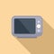 Taxi taximeter icon flat vector. Driver meter ride