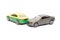 Taxi toy car and car model crash