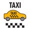 Taxicab transport, yellow car poster