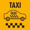 Taxicab transport, yellow car poster