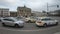 Taxis In Front of Brandenburger Tor In Berlin, Germany