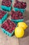 Tayberries and lemons for cooking