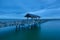 Taylor Dock Boardwalk at Blue Hour in Fairhaven WA